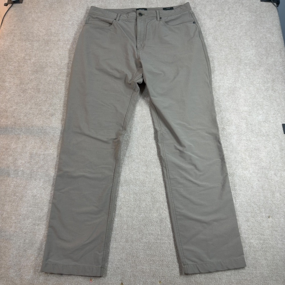 Proof 72 Hour Straight Pants Men's Size 36x32 Merino Wool Blend Chino Grey